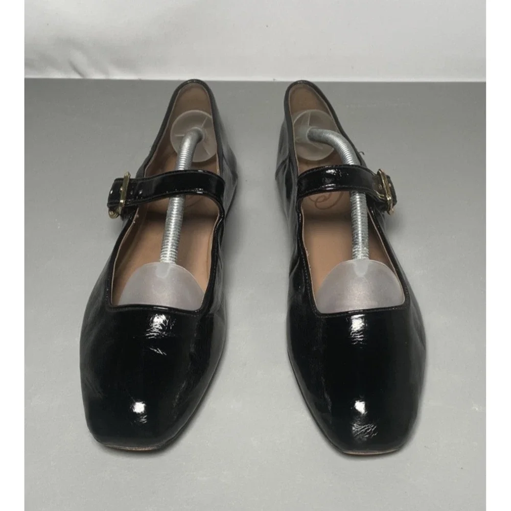 Sam Edelman Michaela Patent Leather Mary Jane Square Toe Flats Size 8.5 M - Picture 4 of 8